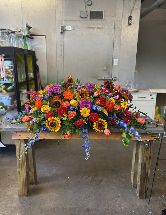 Radiant Meadow Casket Spray