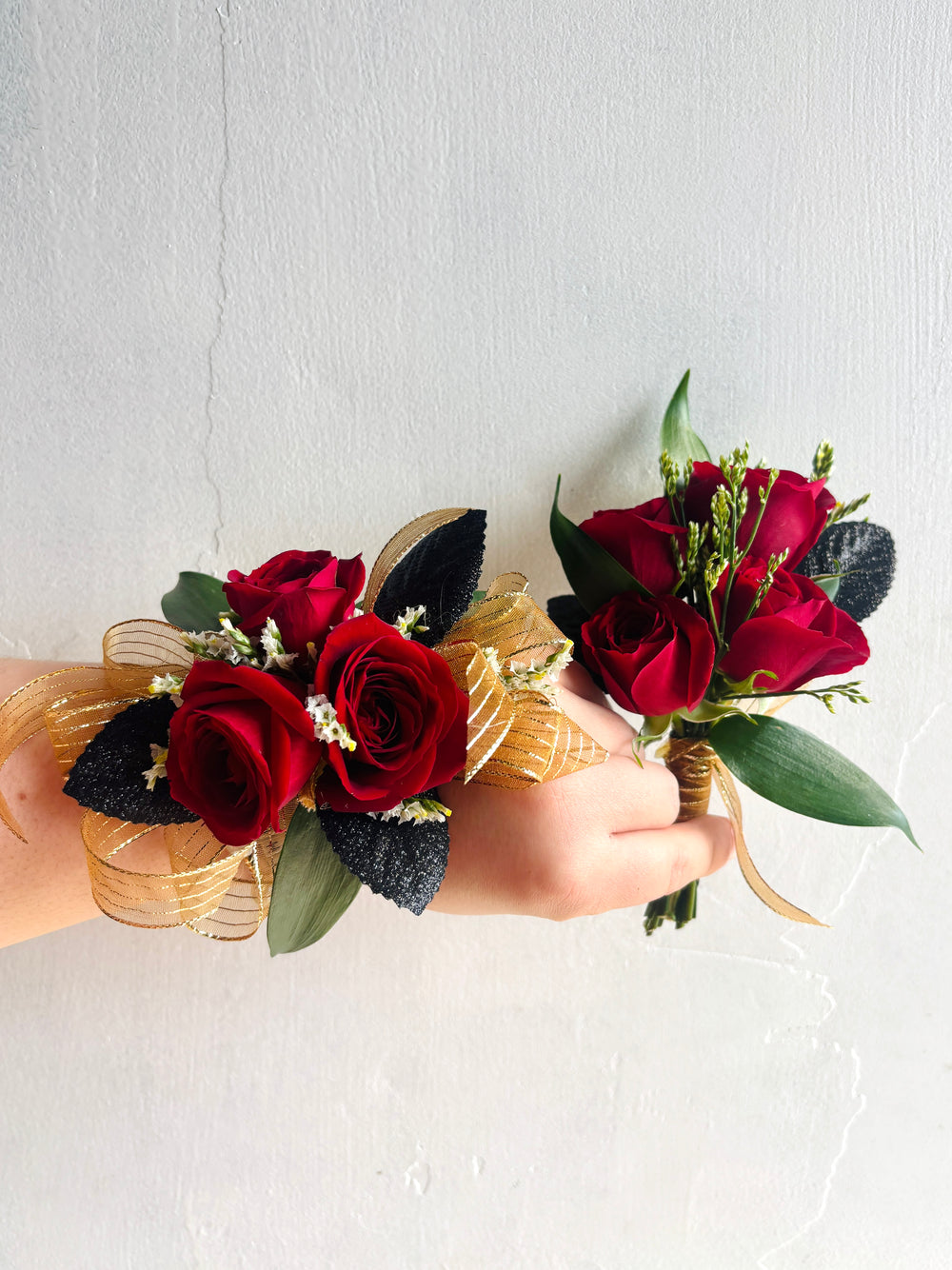 Red Rose Corsage & Boutonniere