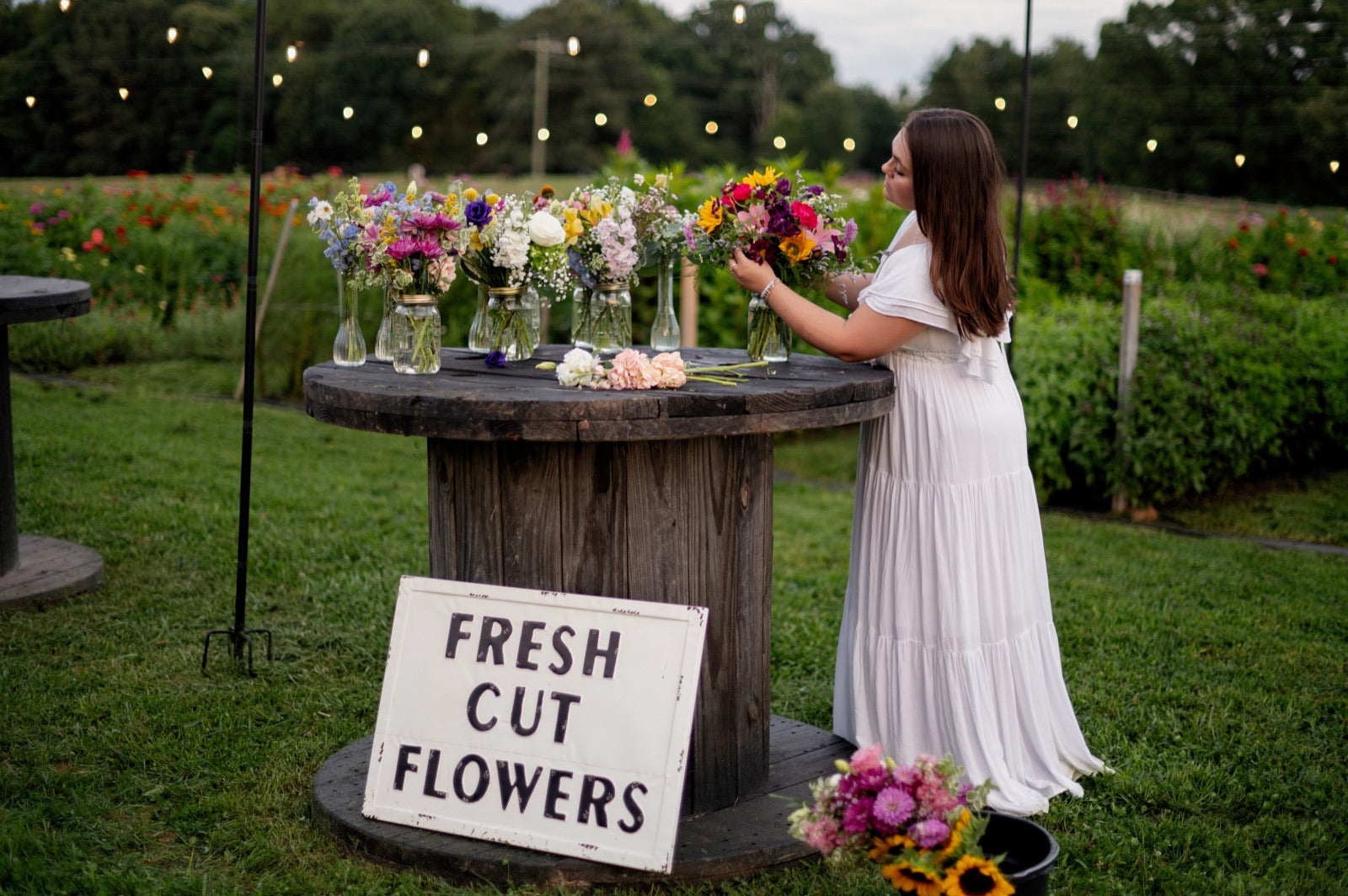 Florist flower bar